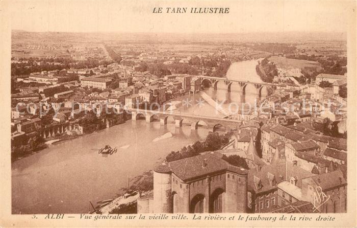 Albi Tarn Panorama vieille ville Riviere le faubourg la rive droite