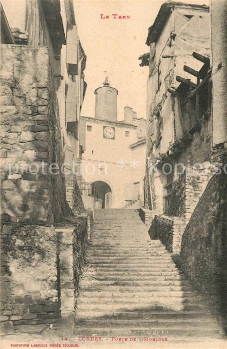 Cordes-sur-Ciel Porte de d horloge