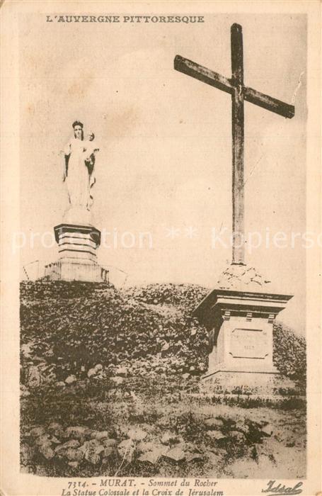 Murat Allier Statue Colossale la Cruix de Jerusalem