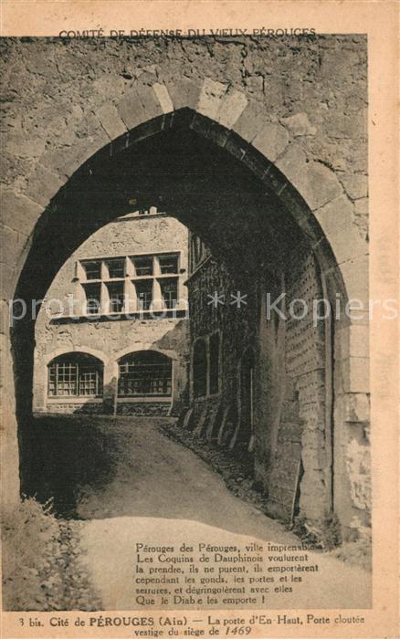 Perouges La porte d_en Hazt