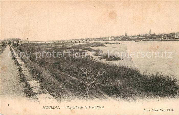 Moulins Allier Vue prise de la Fond Vinet