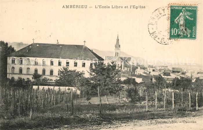 Amberieu-en-Bugey Ecole Libre Eglise
