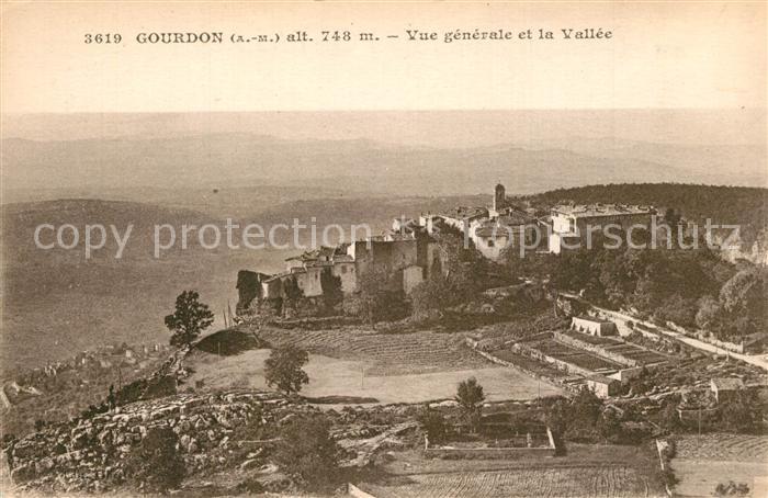 Gourdon Alpes-Maritimes Panorama Vallee