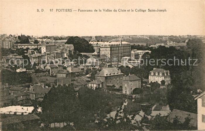 Poitiers 86 Panorama la Vallee du Clain Collge Saint Joseph