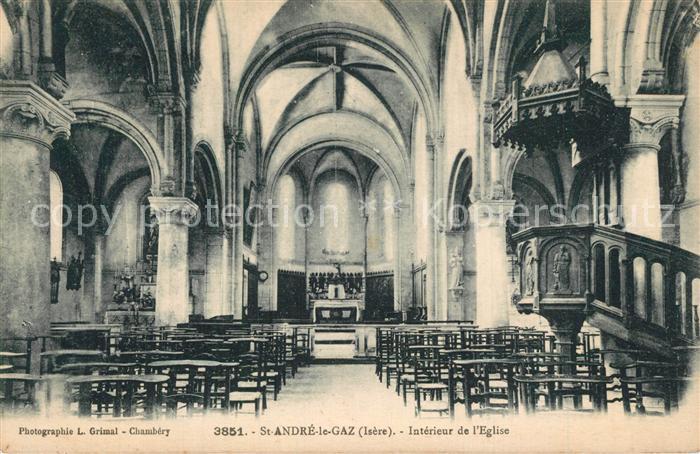 Saint-Andre-le-Gaz Eglise Interieur