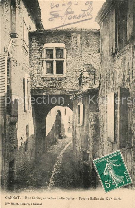 Gannat Rue Serise Porche Ballet du XV