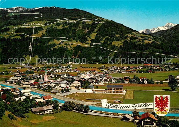 Zell Ziller Tirol Panorama Grindlalm Seilbahn Rohrberg