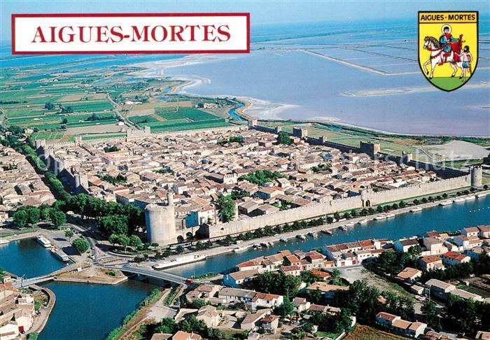 Aigues-Mortes Gard Fliegeraufnahme