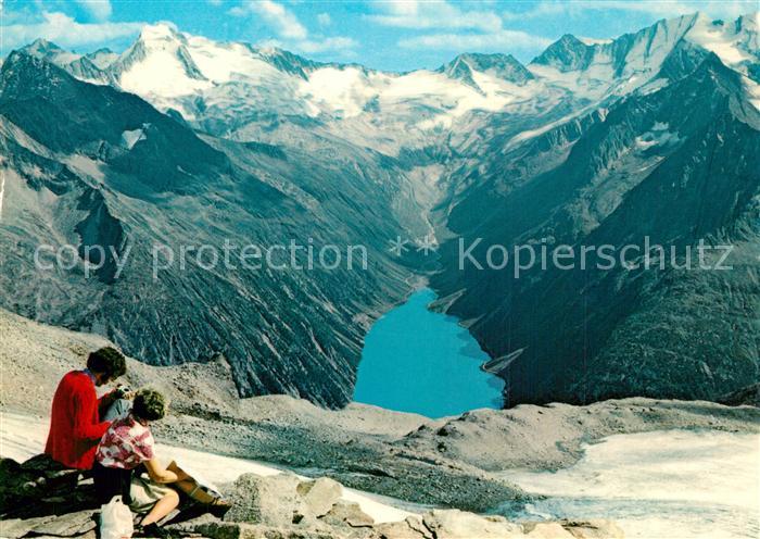 Zillertal Tirol Gletscherhütte Schlegeis Stausee Ziller