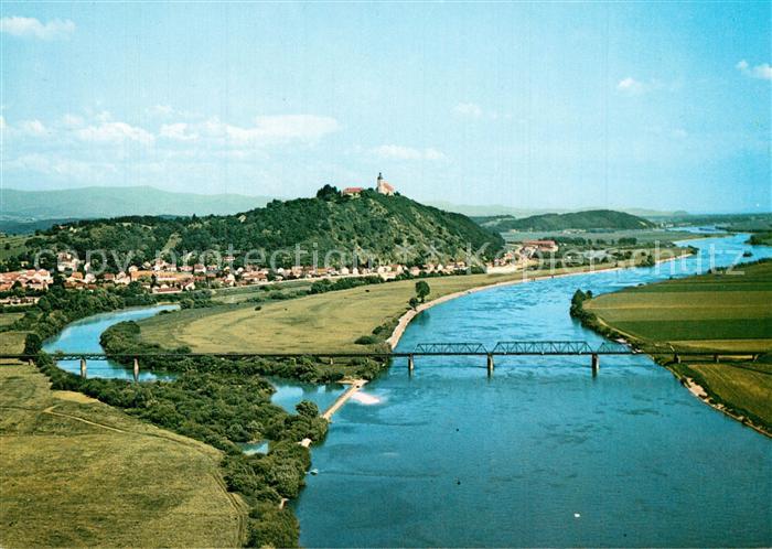 Bogen Niederbayern Fliegeraufnahme Marienwallfahrt Bogenberg