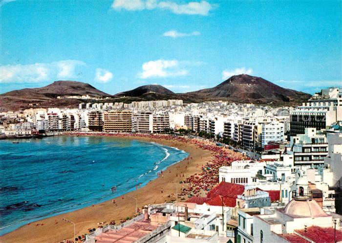 Las Palmas Gran Canaria Vista panorámica de la Playa de Las Canteras