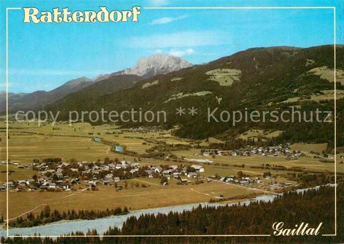 Rattendorf Panorama Gailtal Blick auf Rattendorf und Jenig mit Reisskofel Gailta