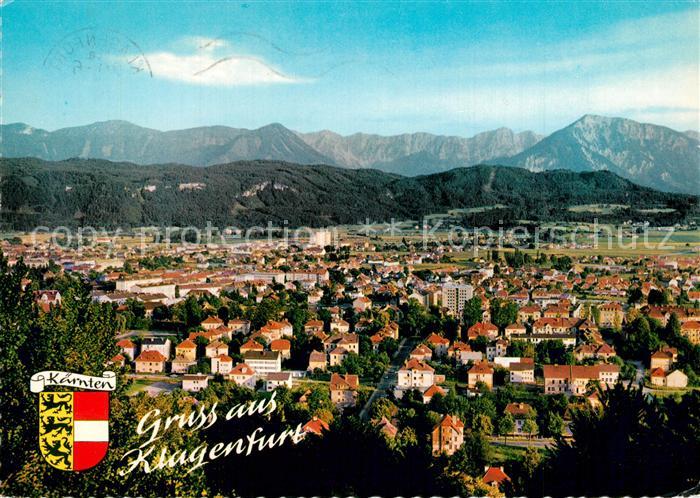 Klagenfurt Woerthersee Gesamtansicht mit Alpenpanorama Koschutta Karawanken