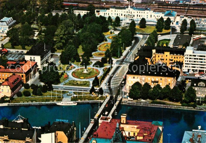 Norrkoeping Karl Johans Park Flygvy Fliegeraufnahme