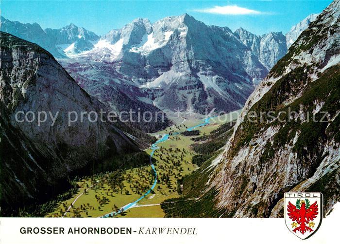 Grosser Ahornboden mit Eiskarspitze Spitzkarspitze Karwendelgebirge Fliegeraufna