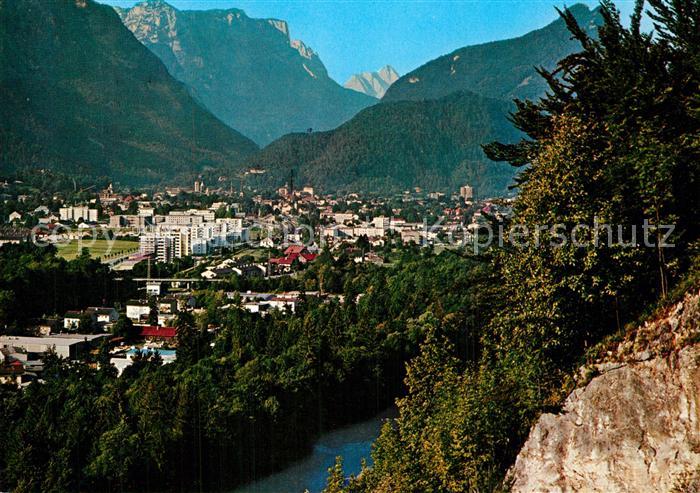 Bad Reichenhall Gesamtansicht mit Reiteralpe Loferer Steinberge Muellner Horn