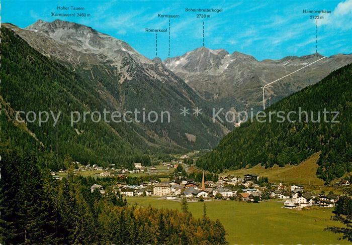 Mallnitz Kaernten Panorama Hoehenluftkurort gegen Seebachtal Alpen