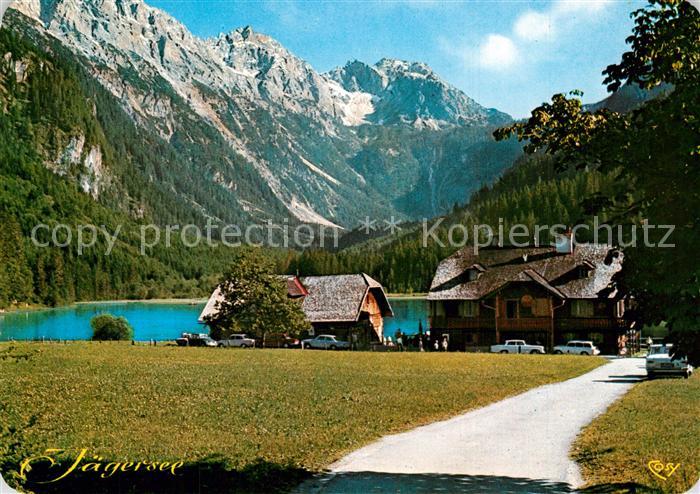 Kleinarl Gasthaus am Jaegersee Aufstieg zum Tappenkarsee Alpen