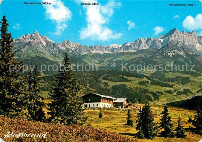 Radstadt Radstaedter Huette am Rossbrand Panorama Dachsteinmassiv Alpen