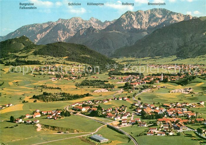 Pfronten Ostallgaeu Bayern Hoehenluftkurort Allgaeuer Alpen Fliegeraufnahme