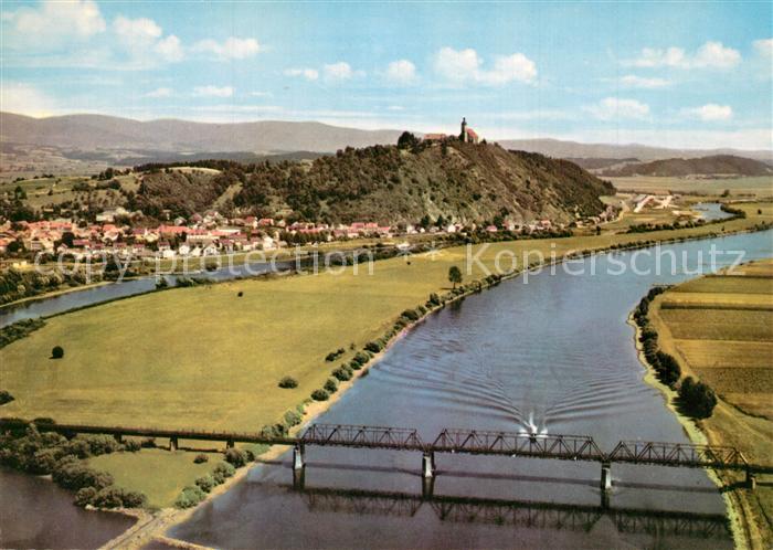Bogen Niederbayern Panorama Donautal Wallfahrtskirche Bogenberg