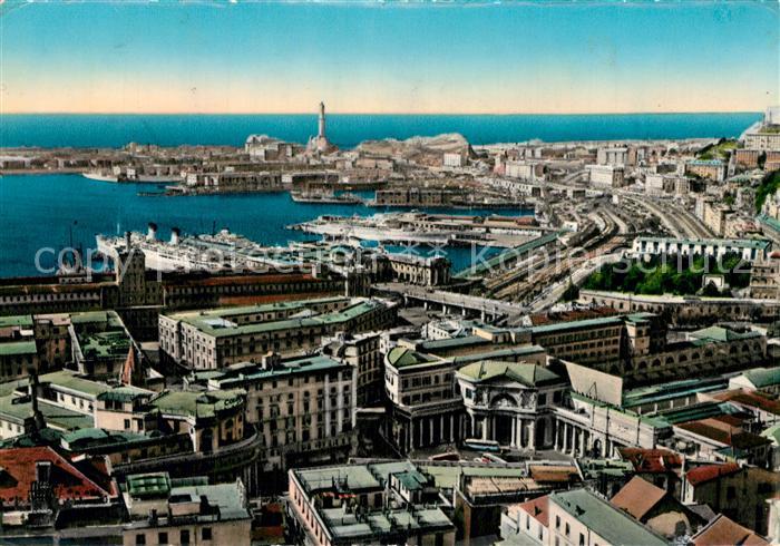 Genova Genua Liguria Panorama Porto