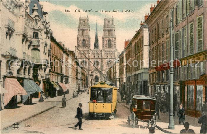 Orleans Loiret La rue Jeanne d_Arc