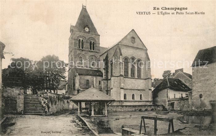 Vertus Eglise et Puits Saint Martin