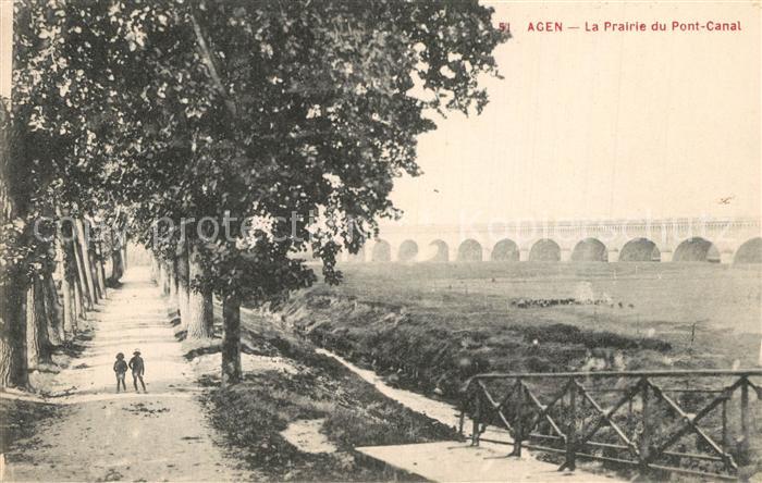 Agen Lot et Garonne La Prairie du Pont Canal