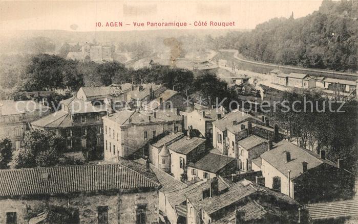Agen Lot et Garonne Vue panoramique Cote Rouquet