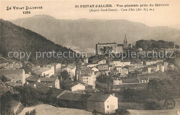 Saint-Privat-d Allier Vue generale prise du Calvaire