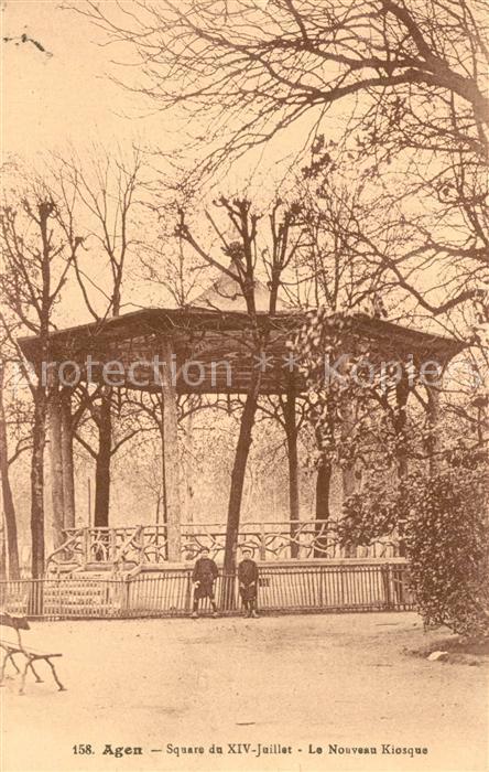 Agen Lot et Garonne Square du XIV Juillet Le Nouveau Kiosques
