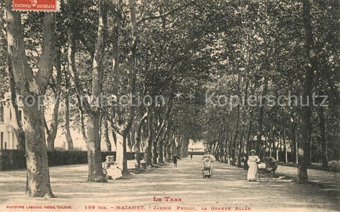 Mazamet Jardin Public La Grande Allee