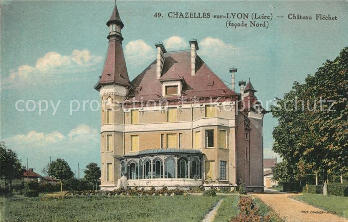 Chazelles-sur-Lyon Chateau Flechet facade Nord