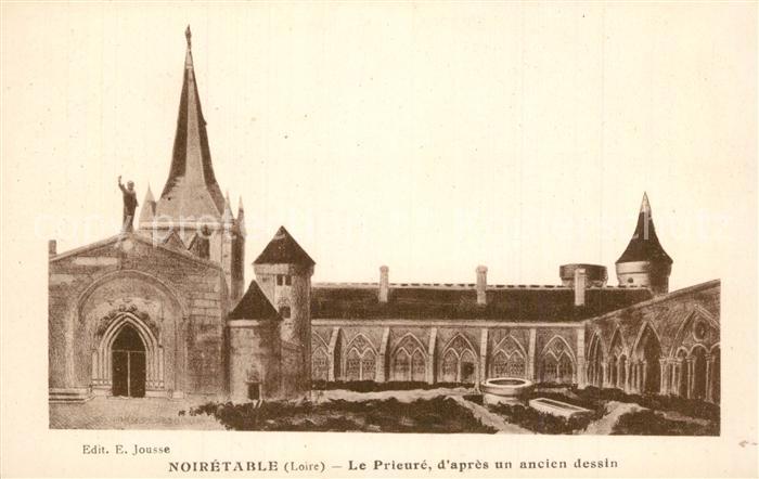 Noiretable Le Prieure d’apres un ancien dessin