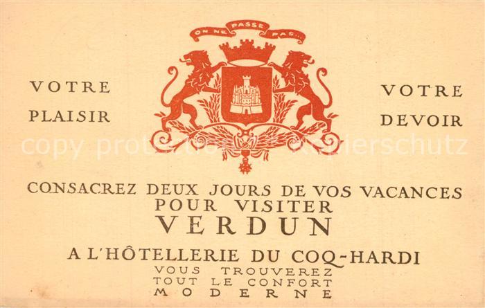 Verdun Meuse Hostellerie du Coq Hardi