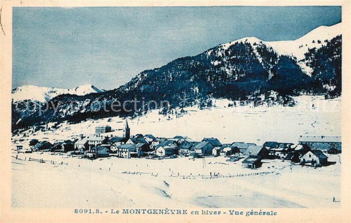 Montgenevre en hiver Vue generale