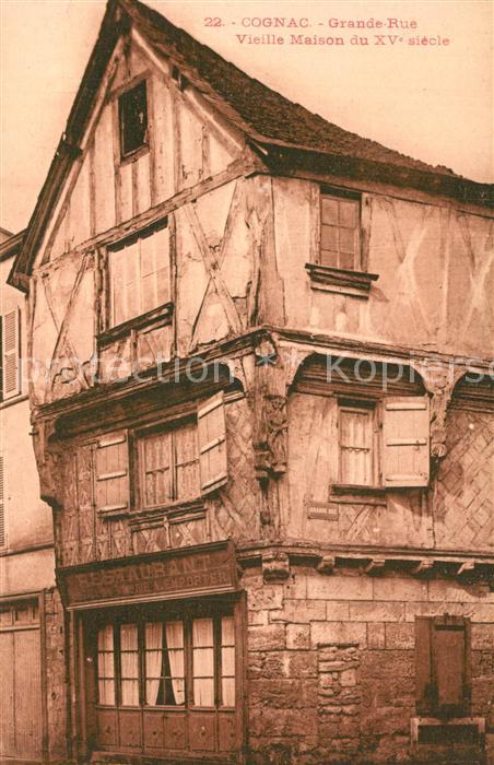Cognac Charente Grande Rue Vieille Maison du XVe siecle