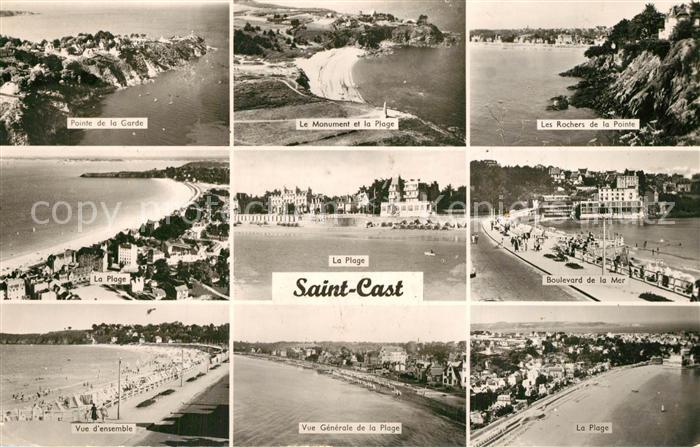 Saint-Cast-le-Guildo Pointe de la Garde Le Monument et la Plage Les Rochers de l