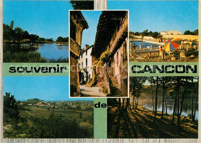 Cancon Le Lac La Piscine Vieille rue Vue generale