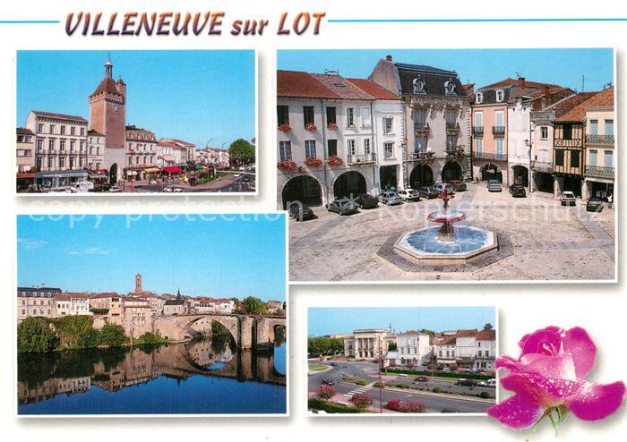 Villeneuve-sur-Lot La place Lafayette La Tour de Paris Les bords du Lot Boulevar