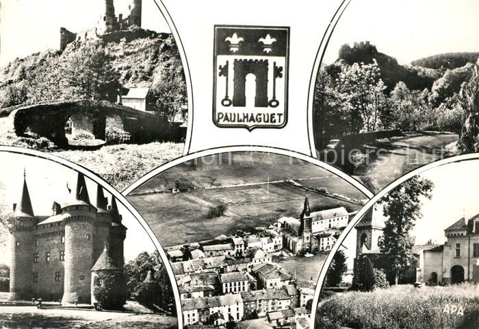 Paulhaguet Vue generale Chateau de Chassagne Chateau de Domeyrat Chateau de Flag