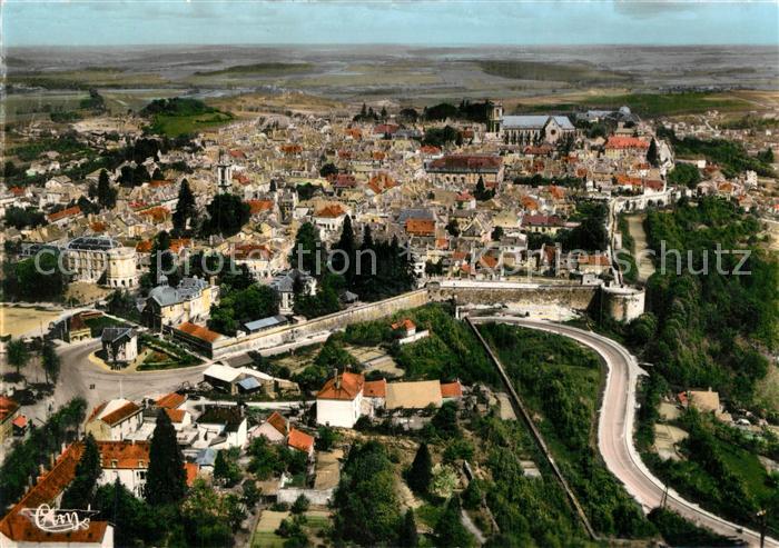 Langres Vue panoramique aerienne et une partie