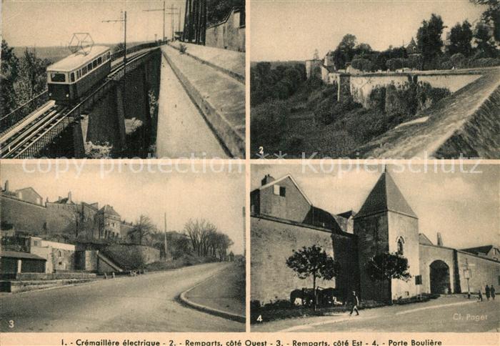 Langres Cremaillere electrique Remparts cote Ouest Remparts cote Est Porte Bouli