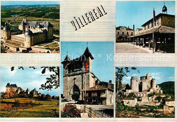 Villereal hautefort La Halle Biron Eglise Bonaguil