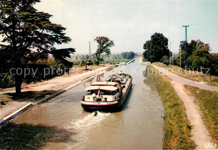 Agen Lot et Garonne Peniche sur le Pont Canal