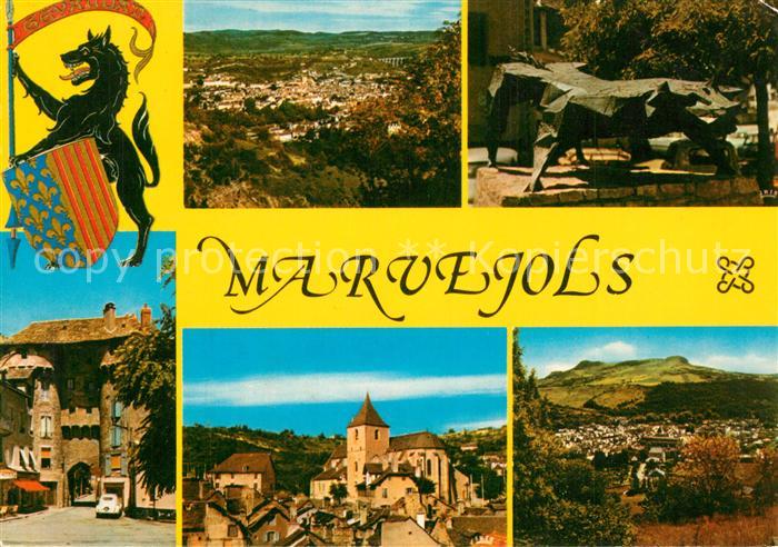 Marvejols Vue generale La Bete de Gevaudan La Por