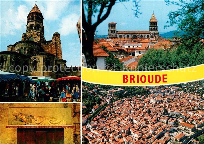 Brioude La basilique la Vierge Vue generale