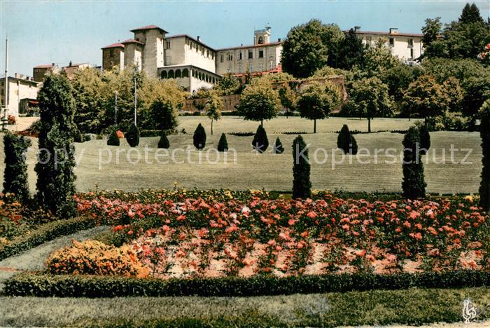 Saint-Galmier Balcon du Forez Le Parc Hospice et son Cloitre au fond Le Clocher
