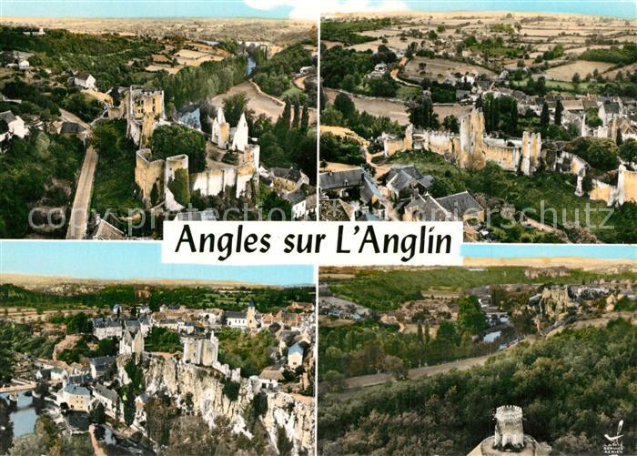 Angles-sur-l Anglin Vue generale aerienne